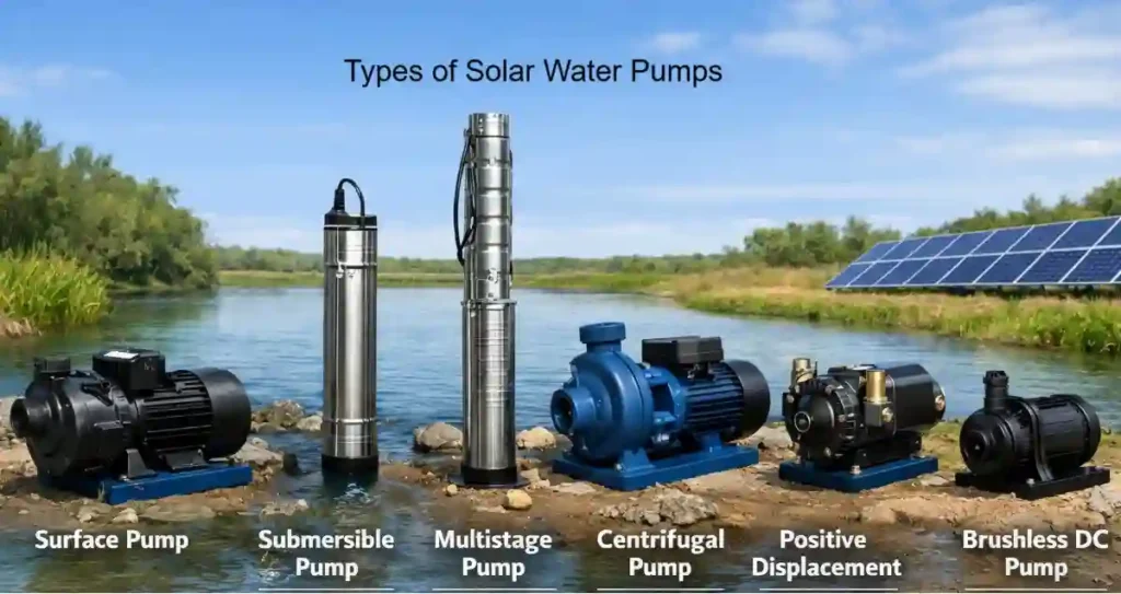 Types of Solar Water Pumps
