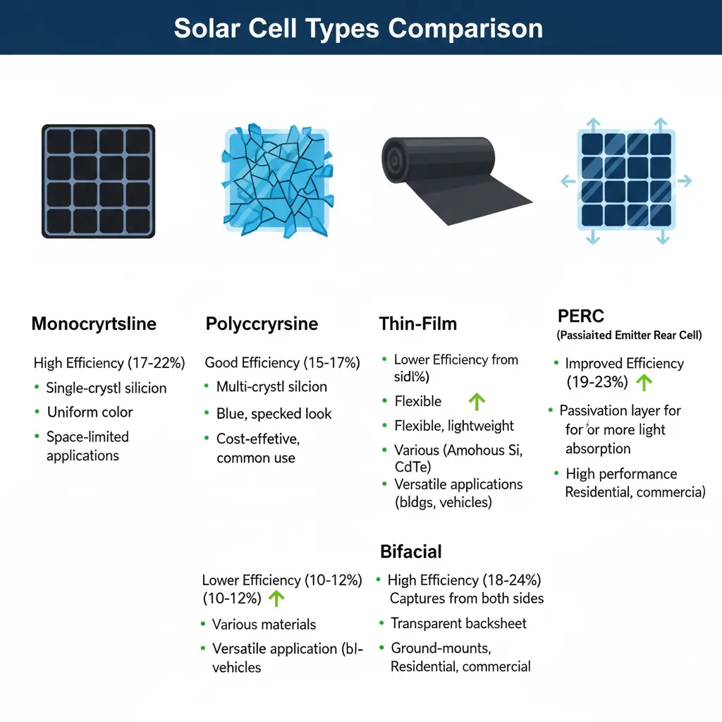 solar panels and solar cells