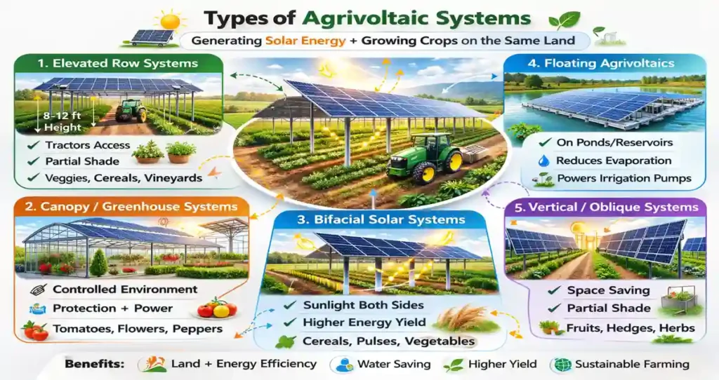 Types of Agrivoltaics