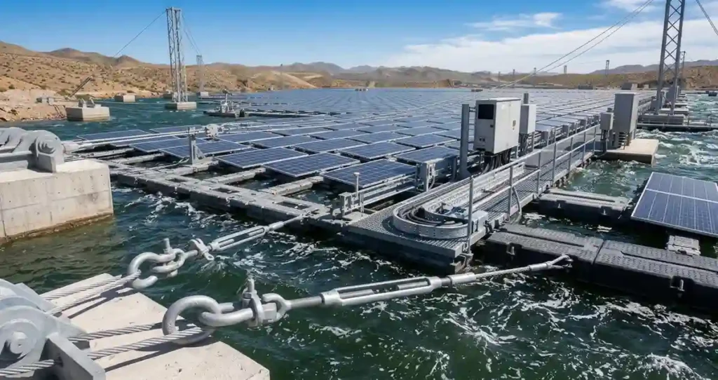 Floating solar systems require structural analysis for wind loads, wave movement, and changing water conditions.