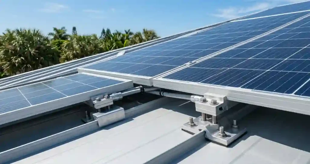 Florida rooftop solar panels engineered for hurricane wind loads and insurance compliance