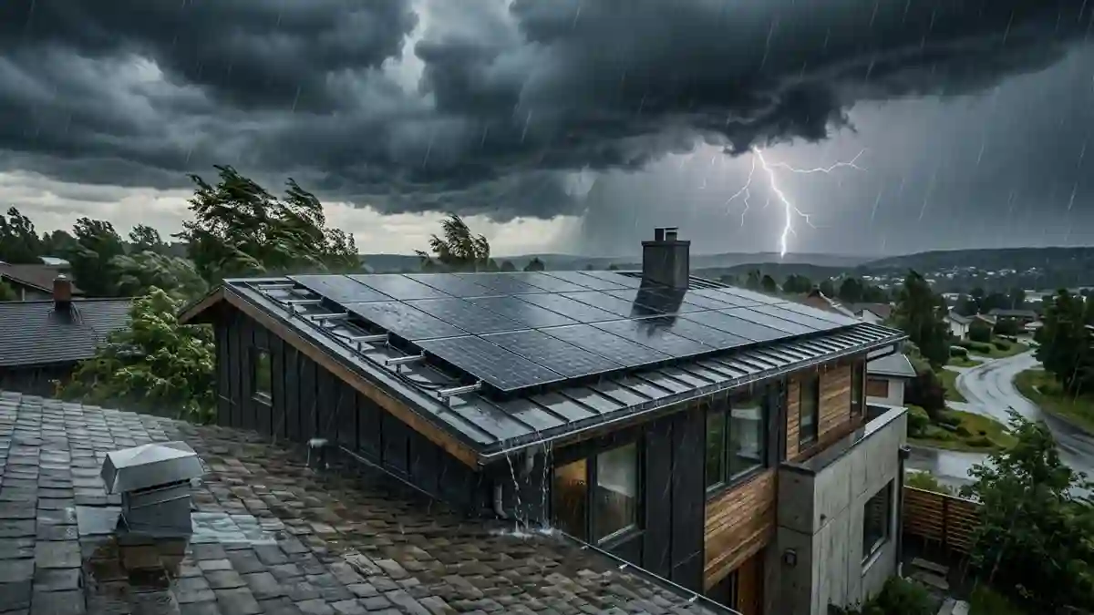 Solar panel weather damage insurance for hail, wind, lightning and storm damage