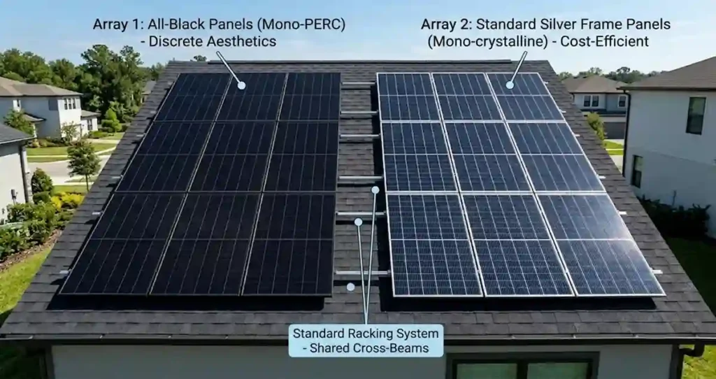 Performance comparison of N-Type and P-Type solar panels.