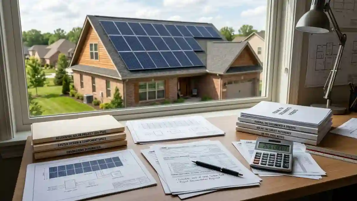 IRS Form 5695 solar tax credit and residential solar panels