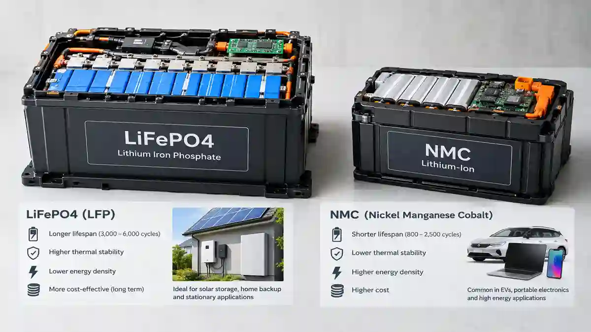 LiFePO4 vs Lithium-Ion battery comparison