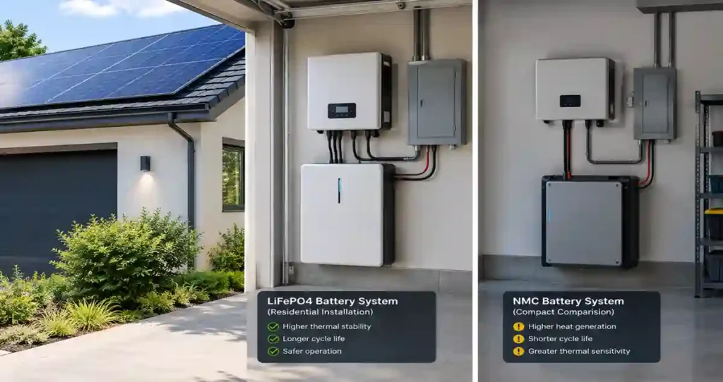 LiFePO4 vs lithium-ion batteries for solar storage