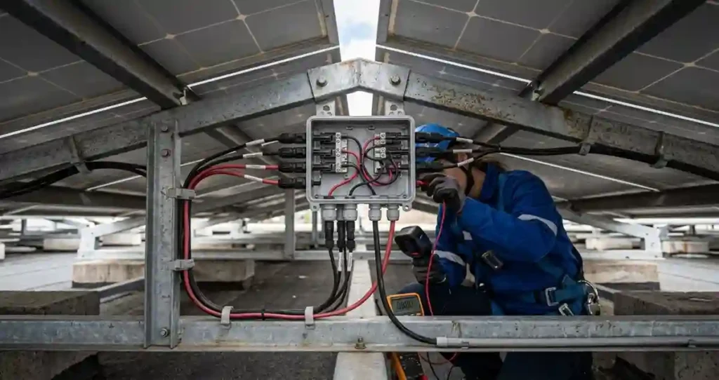 Solar Panel Repair for wiring and connector problems