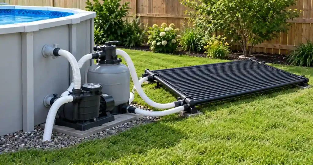 Solar Water Heater for Above Ground Pool: Sizing & Setup - SolarVision AI