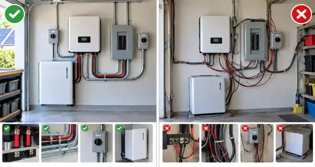Common solar battery installation mistakes and correct installation practices