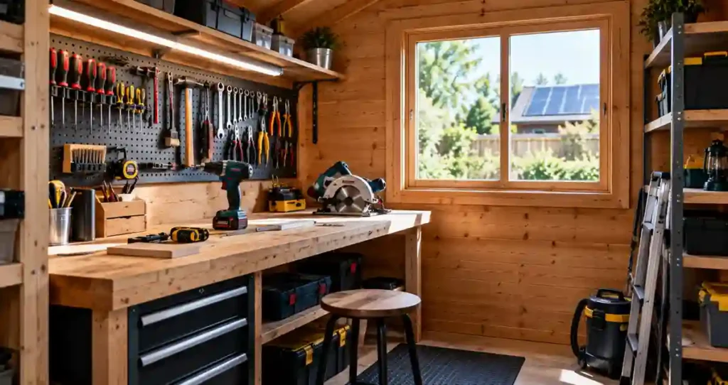 solar-panel-for-shed-workshop-power-tools